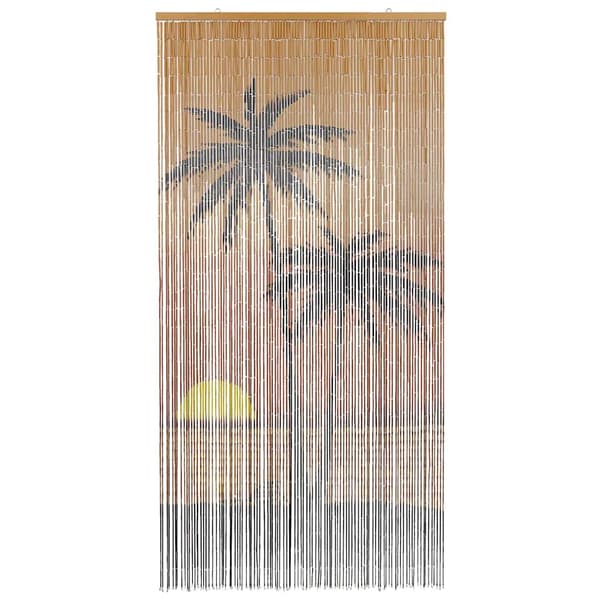 vidaXL Insektsgardin palmträd 100x220 cm bambu