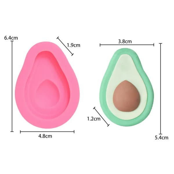 Silikone lysform - Avocado
