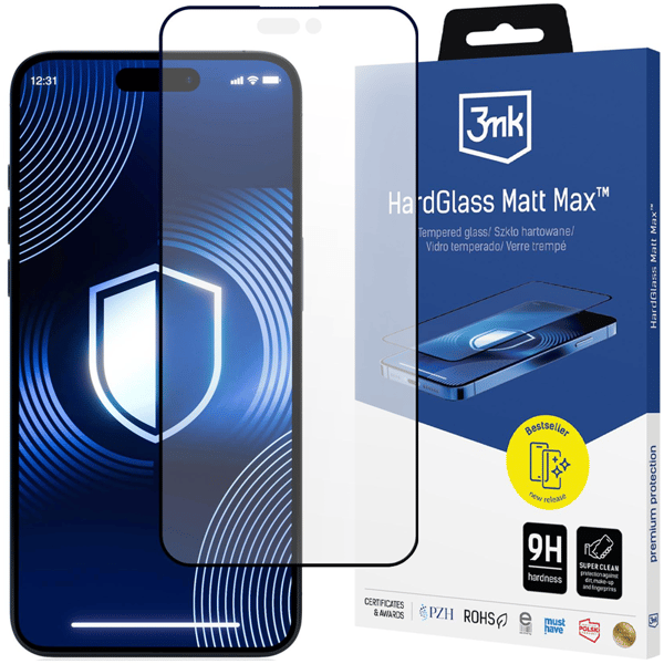 Apple iPhone 16 - 3mk HardGlass Matt Max