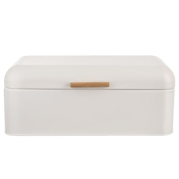 Vit metallbrödbox WHITELINE 42x24x16,5 cm