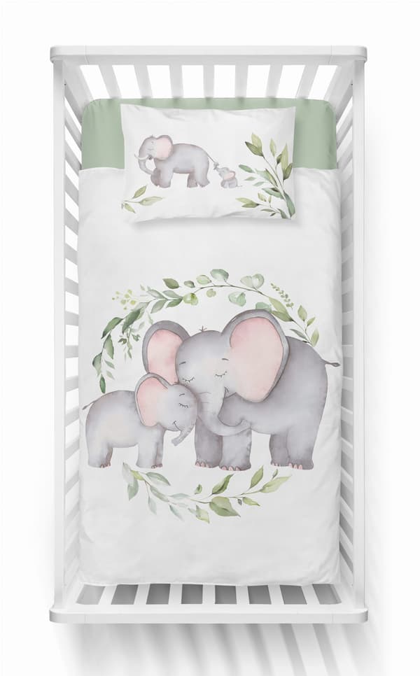 Detexpol bambusängkläder elefant 100x135 cm