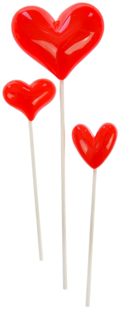 Hjerter på en pind Dekorative Valentinsdag 3 stk.