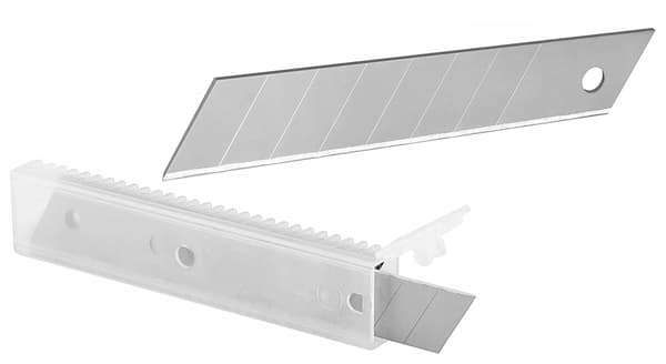 Udskiftelige reserveblade til tapetkniv 18mm 10 stk.