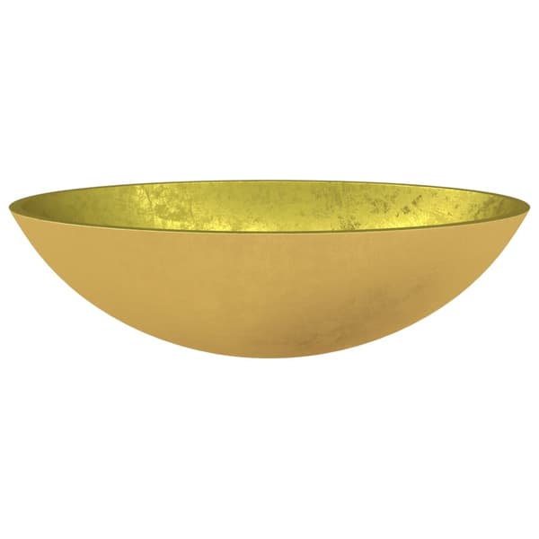 vidaXL glasvask 50x37x14 cm guld