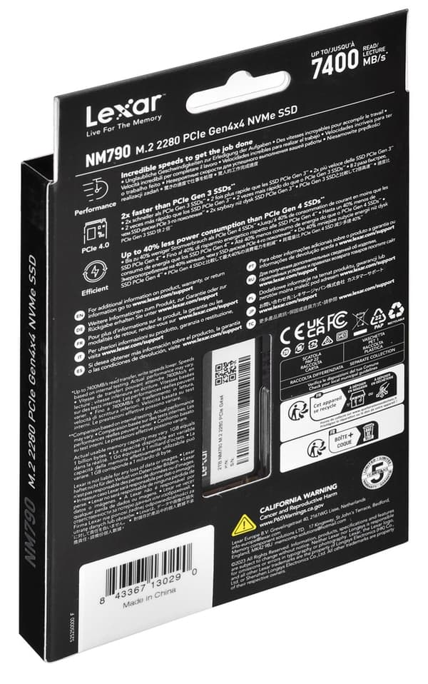Lexar NM790 2TB M.2 PCIe NVMe SSD
