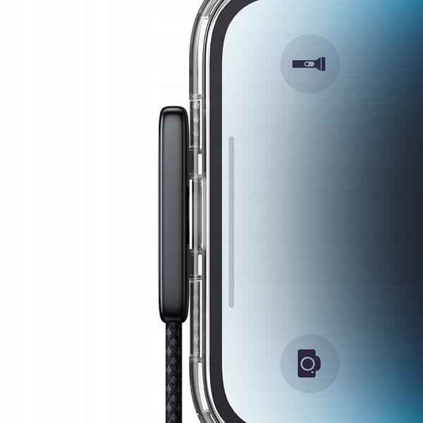MCDODO Vinklet USB Lightning fladkabel 36W til iPhone 12 13 14 sort 1m