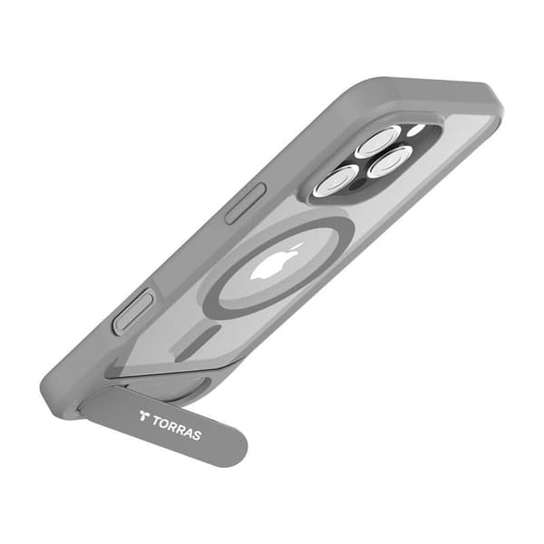 Torras Pstand Series-cover til iPhone 16 ProMax (grå)