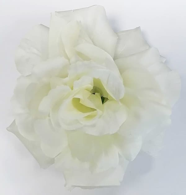 Kunstig Rose Blomsterhoved CREME Dekorativ