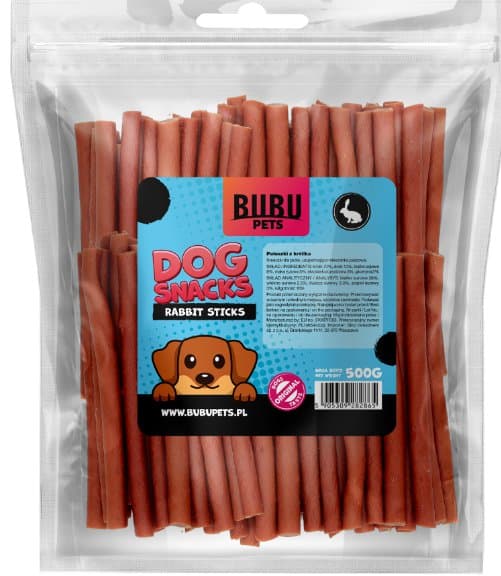 Bubu Pets | Hundegodbidder 500g - Bløde kaninpinde 500g