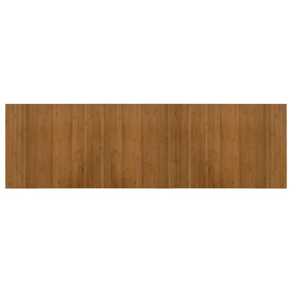 vidaXL Suorakulmainen matto, ruskea, 60x200 cm, bambu