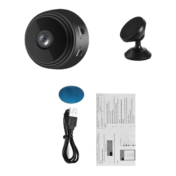 Mini Kamera WiFi IP SMART spionkamera FULL HD til micro SD-kort 360