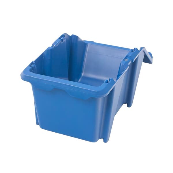 Mega-M lagerkontainer plastbox 155x250x120 mm blå 6-pack