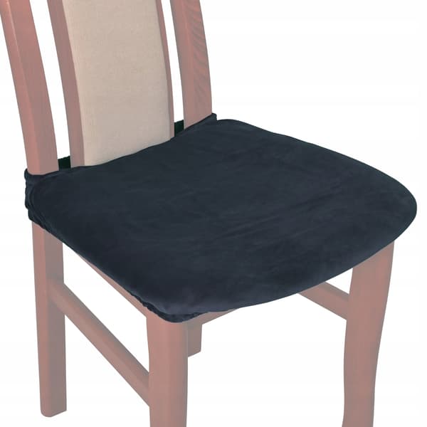 Stolsätesöverdrag kort velour TESS grafit