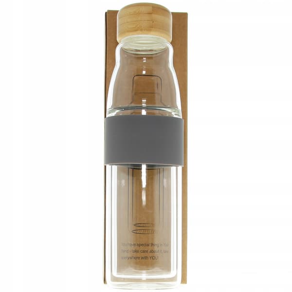 ECO-TERMOVATTENFLASKA I GLAS 450 ml