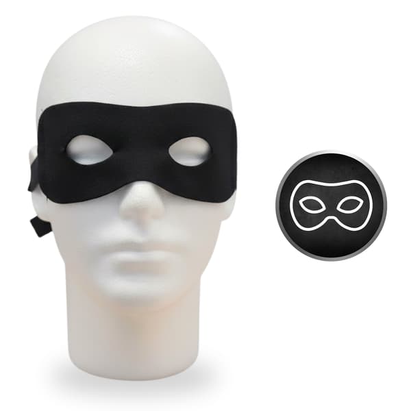 Zorro-kappe og maskekostume