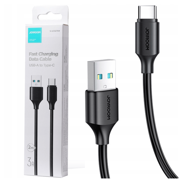 Kabel Joyroom Long-Lasting Series A9 USB-A / USB-C 3A 2m - sort