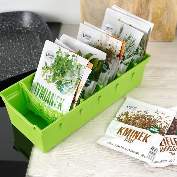 Organizer behållare för kryddor grön 30x13x8 cm
