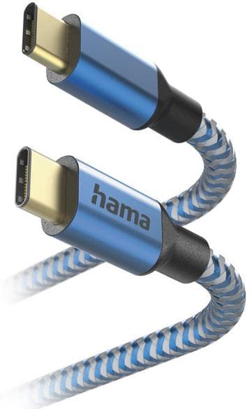 Hama Ładujący/data Reflected USB-C-kabel - 1,5m blå