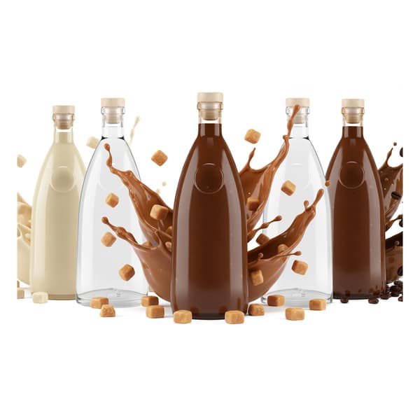 40x Glasflaskor Loft 500ml För Vin, Likör, Alkohol, Juice 0,5l
