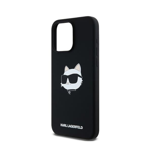 Karl Lagerfeld Silikonfodral för iPhone 15 Pro (Svart)