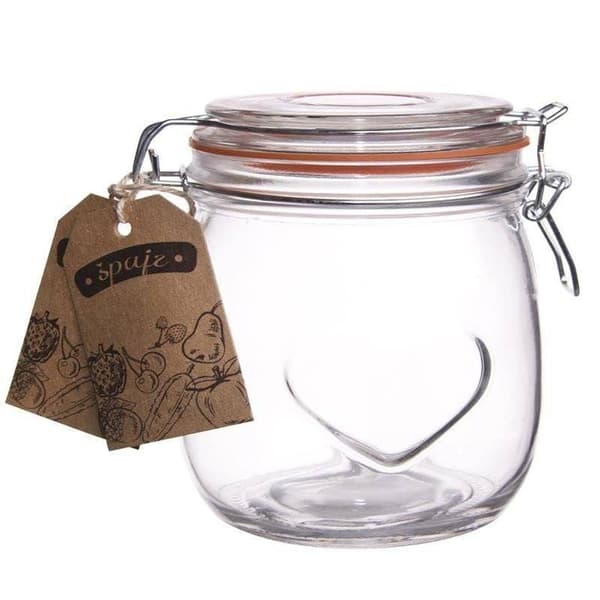 Glaspatentkrukke med klips 500 ml