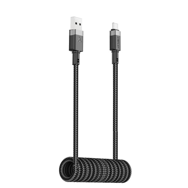 Acefast C14-04 USB-A - USB-C -jousikaapeli 480Mb/s 3A 1.2m - Musta