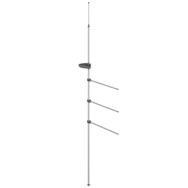 vidaXL Pyyheteline, 47x280 cm, Alumiini