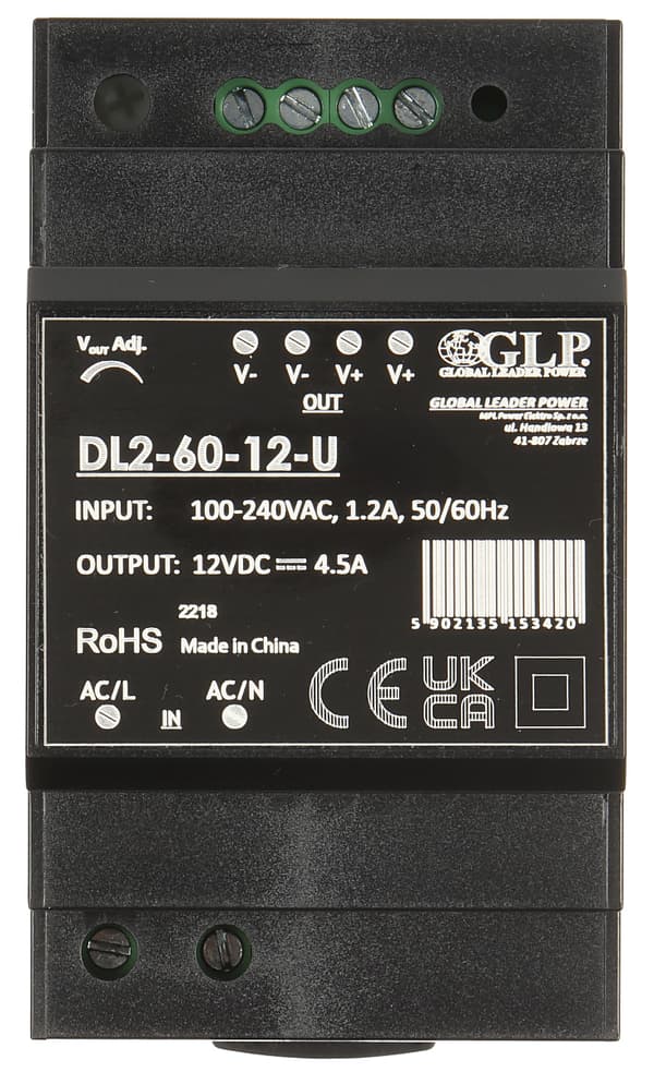 Switched-mode strømforsyning DL2-60-12-U