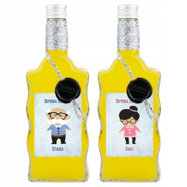 Wave-flaska 500 ml present till mormor och morfars dag Flaskor för tinkturer