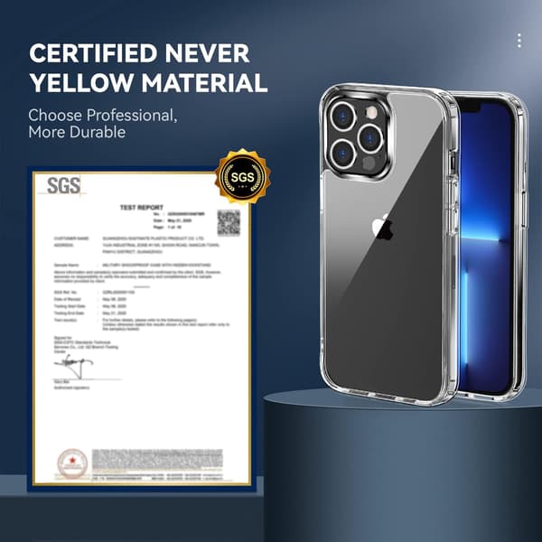 FODRAL TILL APPLE IPHONE 13 PRO MAX 6,7" TRANSPARENT SILIKONBAKSIDA