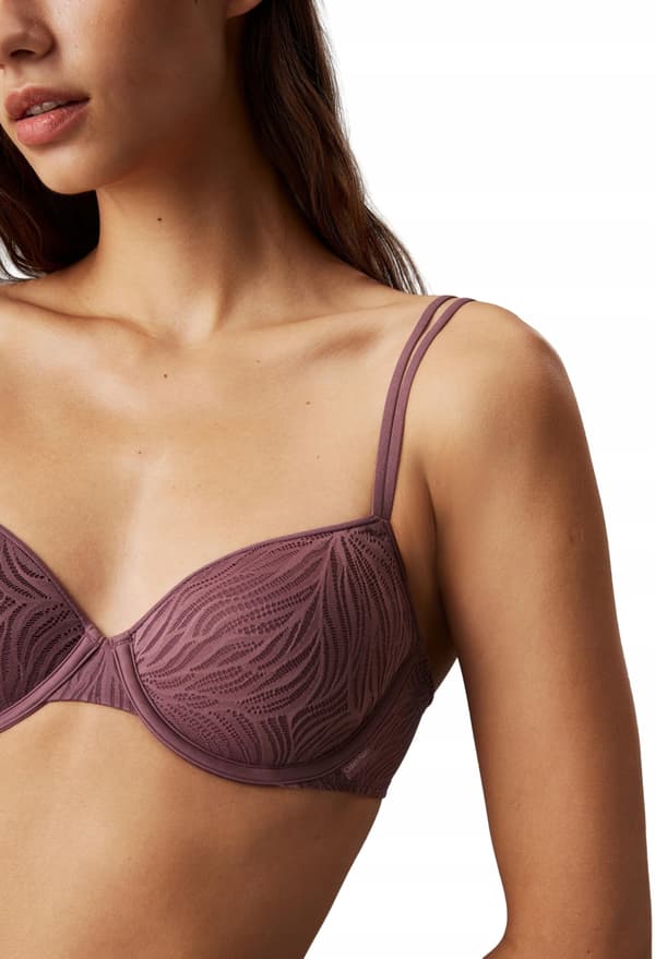 Calvin Klein damebrystholder med blondekant sort 75D