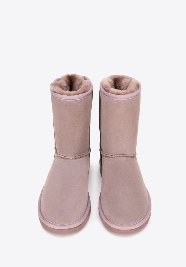 Wittchen Dam Mocka Ankelstövlar med Ullfoder, Mörk Rosa, Mörk Rosa Mockaläder