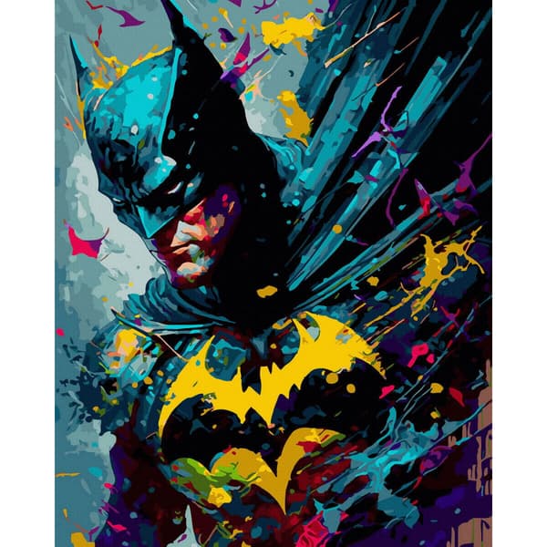 MALERIER EFTER TAL MED RAMME Malerier - Batman DC 40x50 cm
