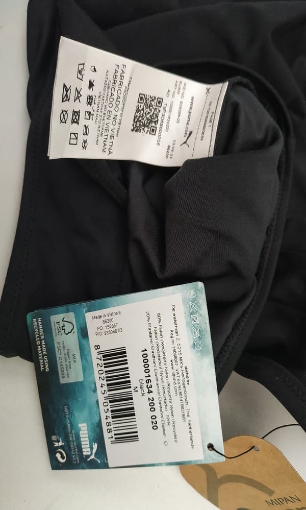 PUMA ONE PIECE LOGO SVART M 3Z2G14* M 3_2