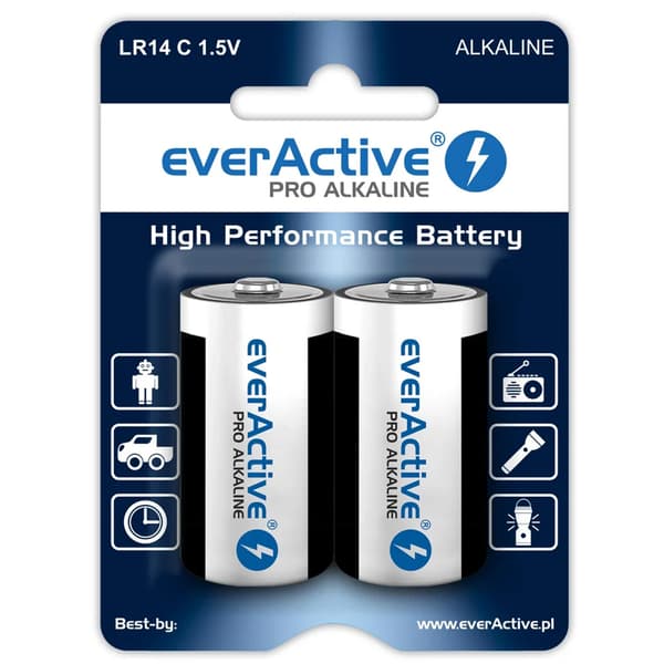 LR14 2BL EverActive Pro Alkalinen