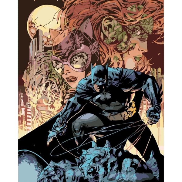 Målning med siffror med ram Gotham Nights 40x50 cm