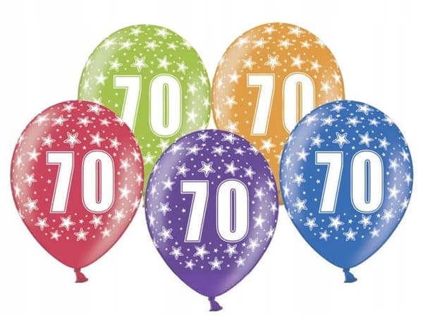 Ballonger med 70-årstryck, 1 st.
