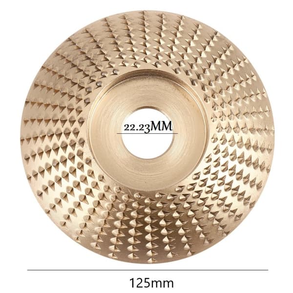 HINDBÆRSKIVE TIL SLIBNING AF TRÆ, KONVEKS SLIBESKIVE 125 MM