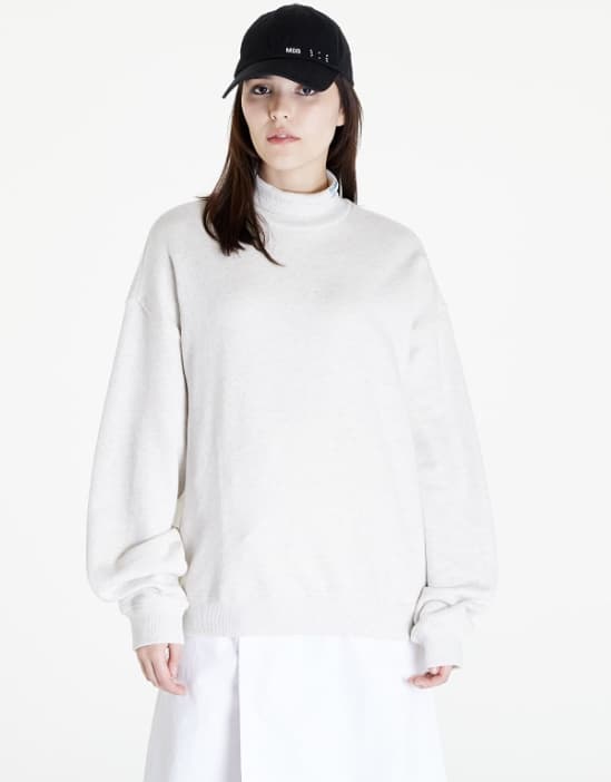 REEBOK DAME LANG GRÅ SWEATSHIRT MED TURTLENECKS M 0A9B2_B* BAGGRUNDE