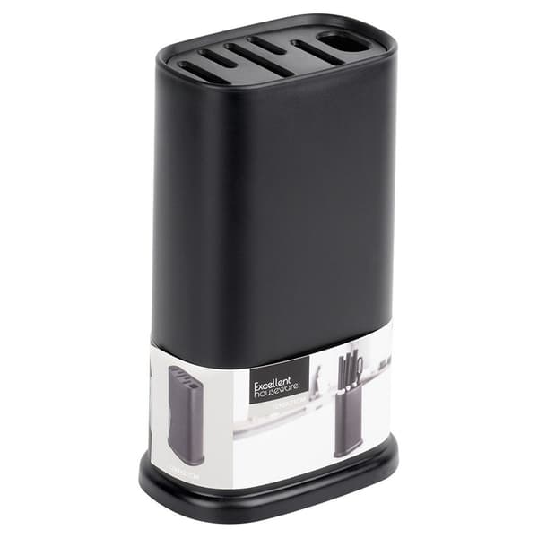 Sort knivholder med rum