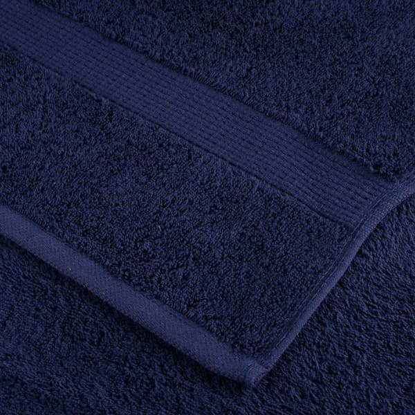 vidaXL Premiumhanddukar SOLUND, 2-pack, Marinblå, 70x140 cm
