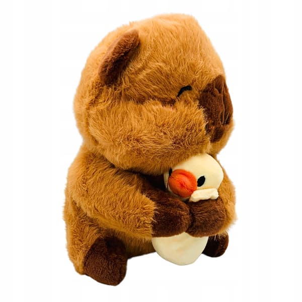 Kapibara pluschdjur med ankaunge 25 cm