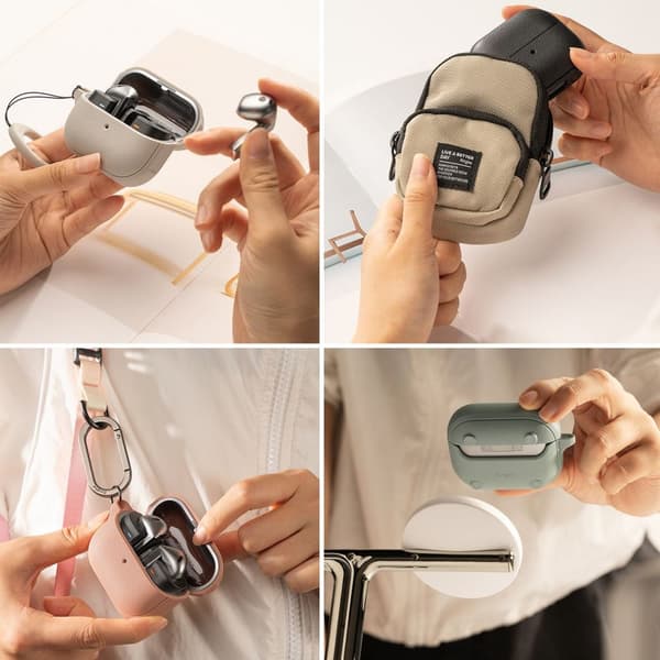 RINGKE ONYX MAGNETISK MAGSAFE SAMSUNG GALAXY BUDS 3 / 3 PRO VARM GRÅ