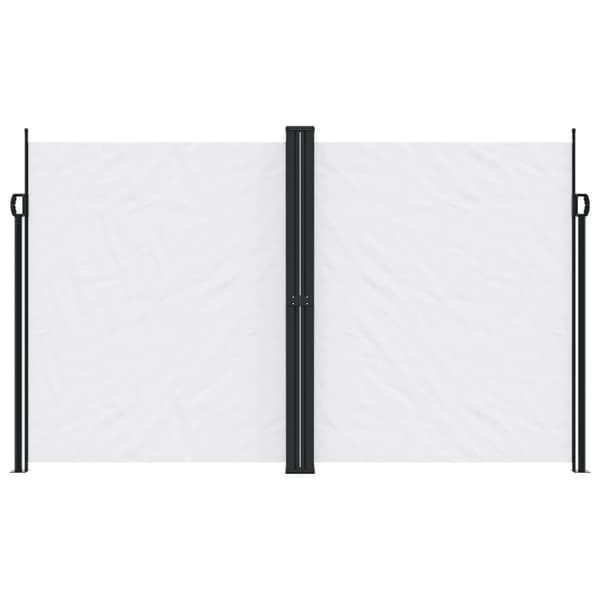 vidaXL Utdragbar sidomarkis vit 200x1000 cm