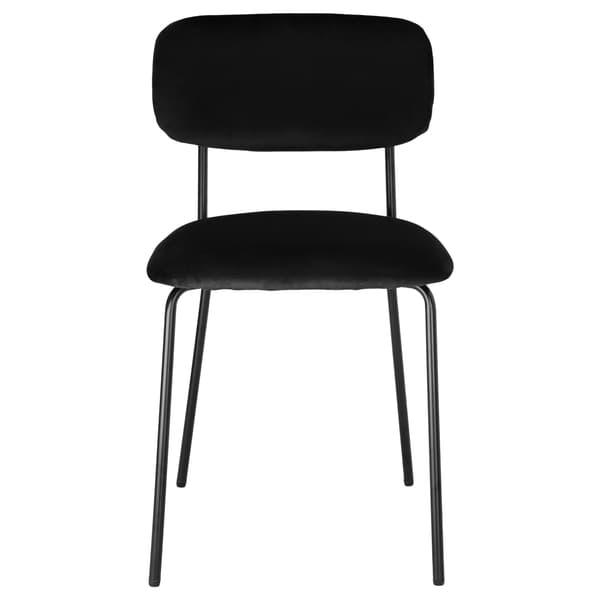 LOUIS svart sammetsfåtölj