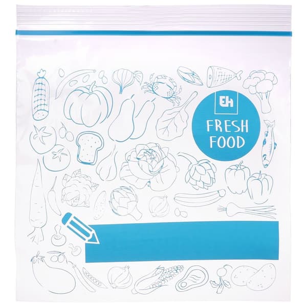 ziplock-påsar för mat 20x1,2 l + 20x2,5 l 40 st