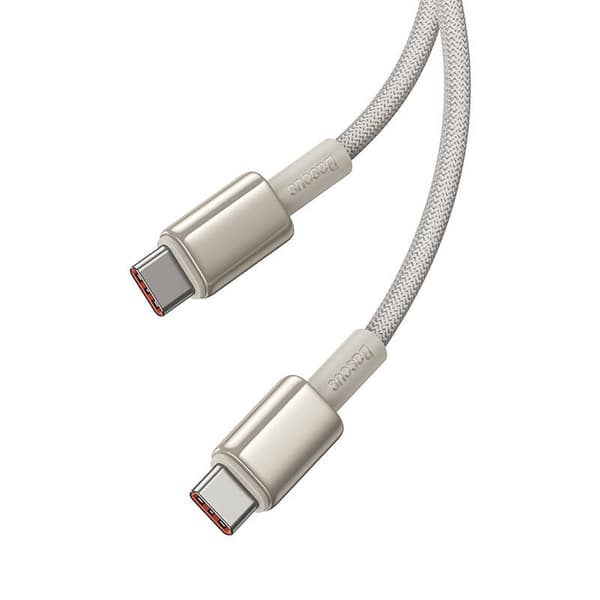 Baseus Tungsten Gold USB-C til USB-C kabel, 100W, 1m (guld)