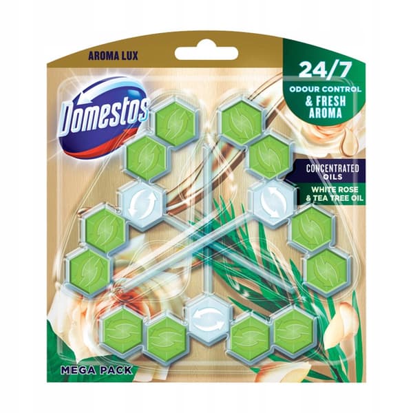 Domestos Pow5 WC Vit ros 3x55g Delist