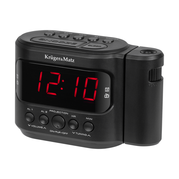 Radiovækkeur Kruger&Matz AM/FM timer snooze LED