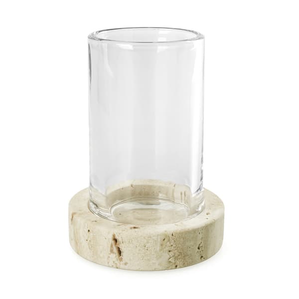 Badeværelseskrus Q-BATH PREMIUM DECOR 1545 travertin + glas